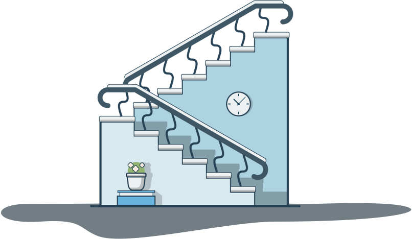 Illustration of a staircase