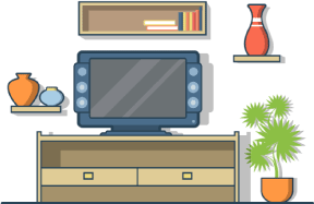 Illustration of a TV