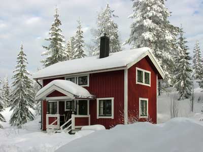 A vacation property in the snow